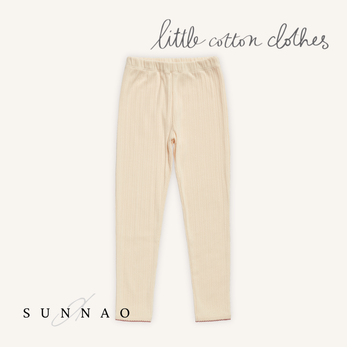 <Little Cotton Clothes> Pointelle Pyjamas Buttermilk　
