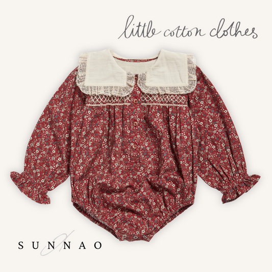 <Little Cotton Clothes> Emille Romper Clove Floral