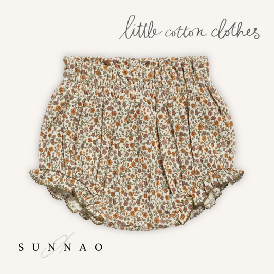 <Little Cotton Clothes> Organic Pointelle Didi Bloomers Prairie Floral　