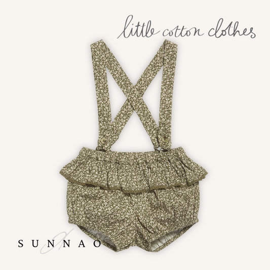 <Little Cotton Clothes> Frilly Romper Combe Floral
