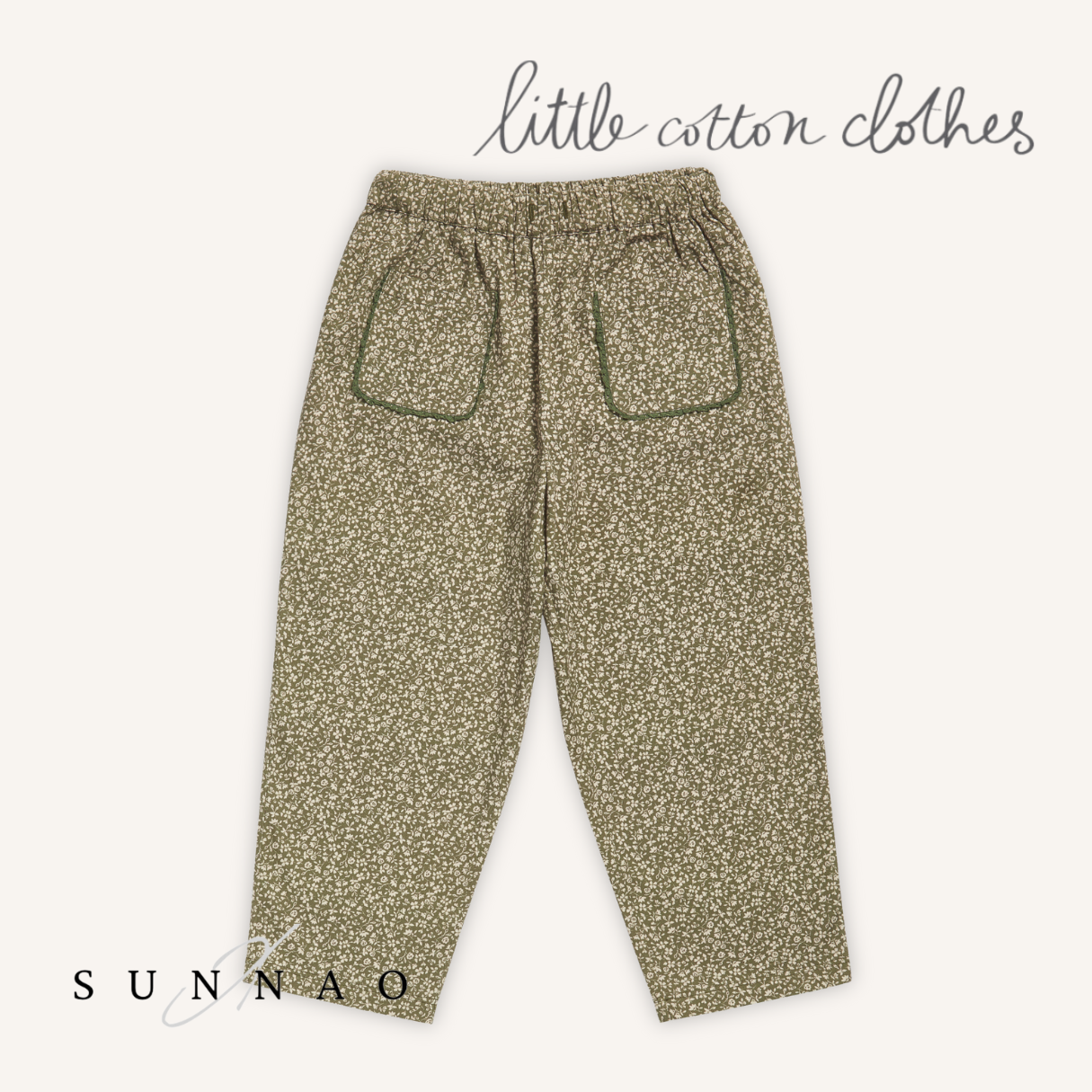 <Little Cotton Clothes> Charlotte Trousers Combe Floral　