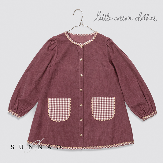 【予約】<Little Cotton Clothes> Velvet Jules Dress in Sugarplum