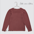 갤러리 뷰어로 이미지로드, 【予約】<Little Cotton Clothes> Organic Pointelle T-shirt Redcurrant
