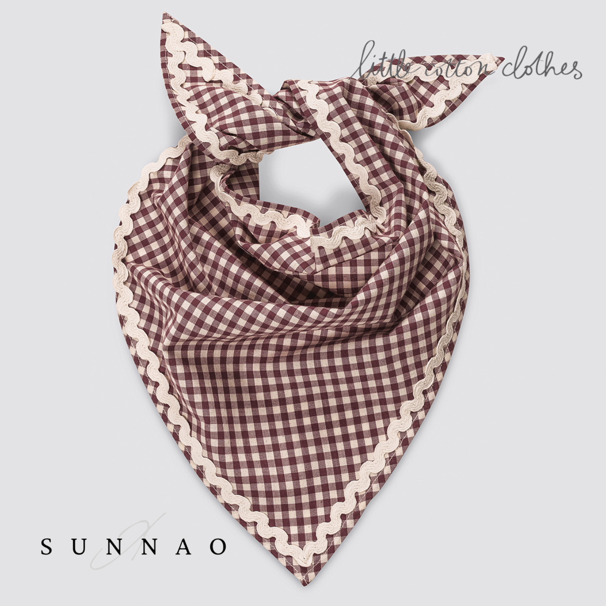 【予約】<Little Cotton Clothes> Scarf in Sugarplum Check