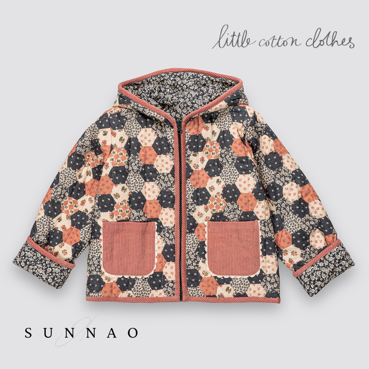 【予約】<Little Cotton Clothes> Jojo jacket Patchwork Floral