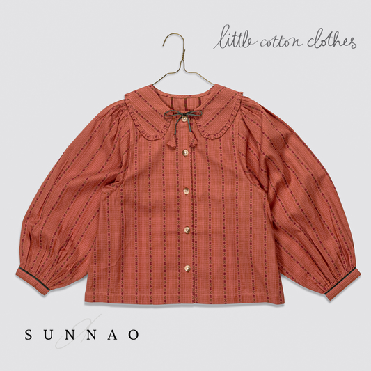 【予約】<Little Cotton Clothes> Helga blouse Trifle Stripe