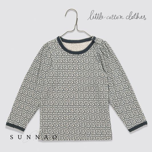 【予約】<Little Cotton Clothes> Pointelle Long Sleeve T-shirt Briar Floral