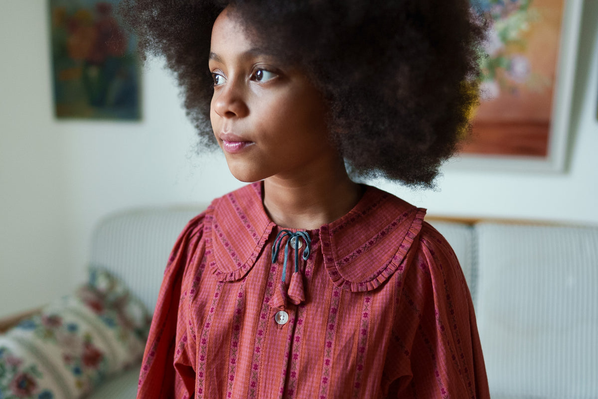 【予約】<Little Cotton Clothes> Helga blouse Trifle Stripe
