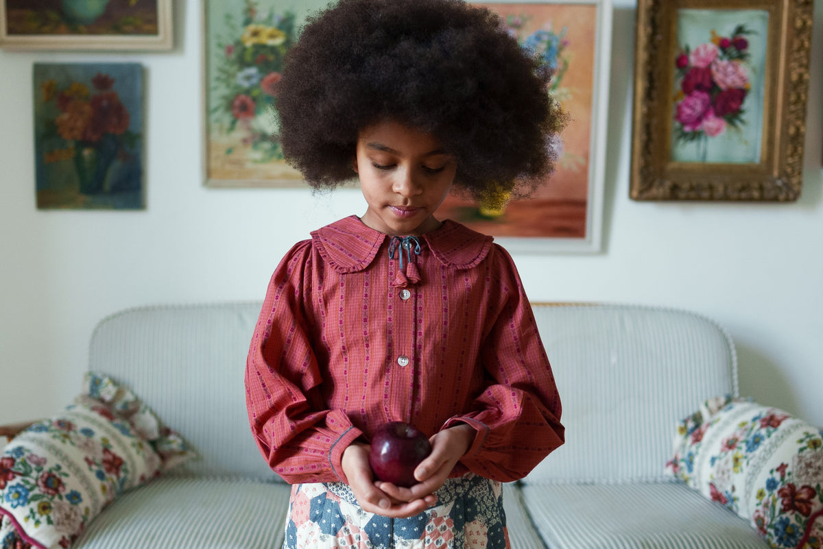 【予約】<Little Cotton Clothes> Helga blouse Trifle Stripe