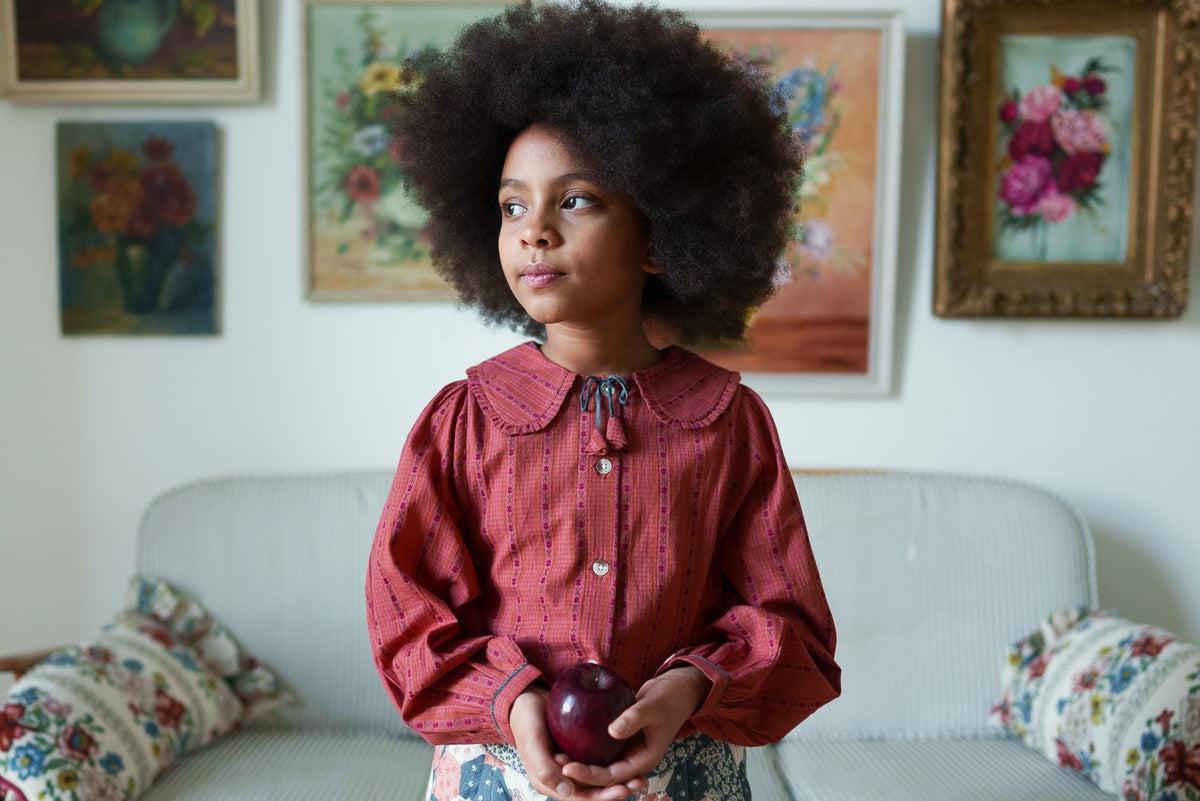 【予約】<Little Cotton Clothes> Helga blouse Trifle Stripe