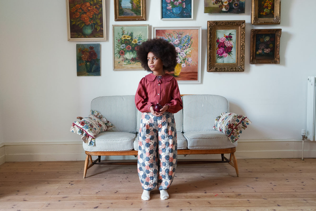 【予約】<Little Cotton Clothes> Helga blouse Trifle Stripe