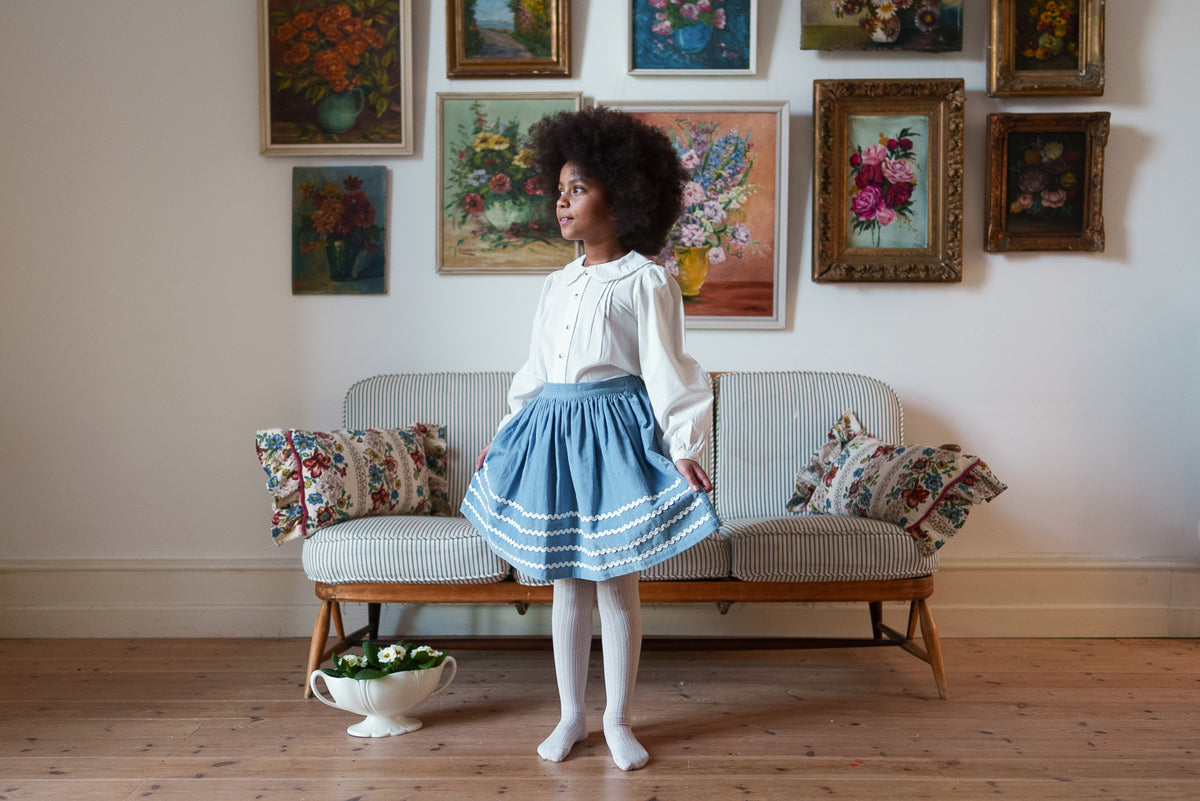 【予約】<Little Cotton Clothes> Ivy Blouse Off White