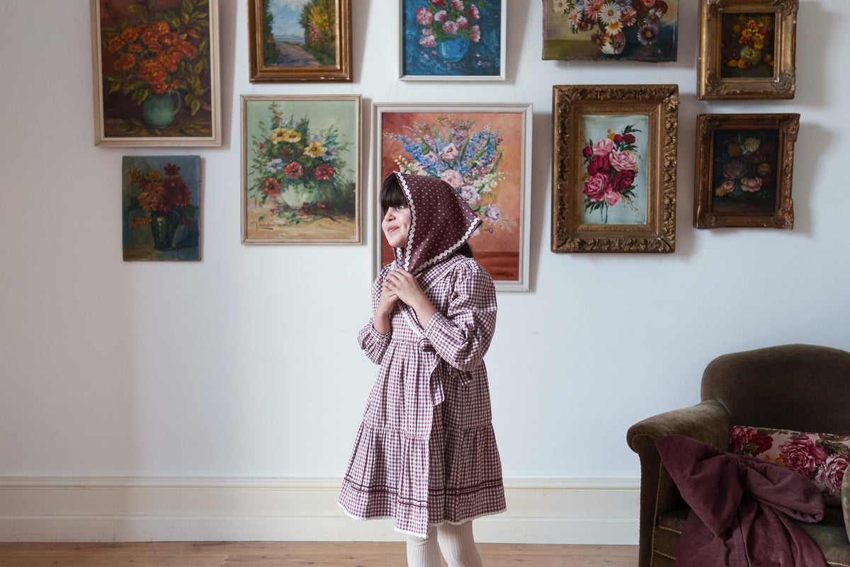 <Little Cotton Clothes> Scarf in Sugarplum Floral