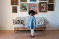 갤러리 뷰어로 이미지로드, 【予約】<Little Cotton Clothes> Velvet Hebe Coat in Eggshell
