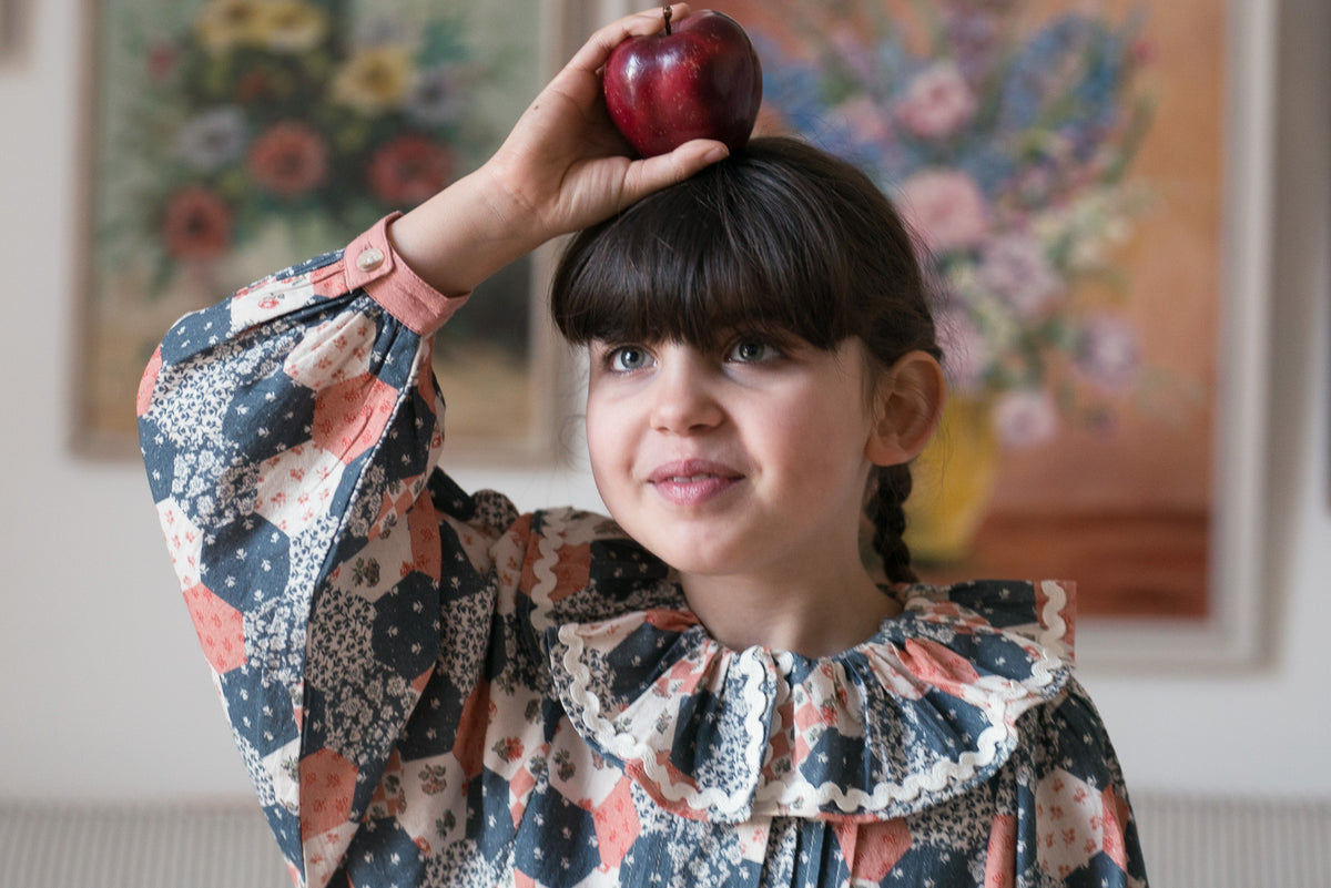 【予約】<Little Cotton Clothes> Olivia Dress Patchwork Floral