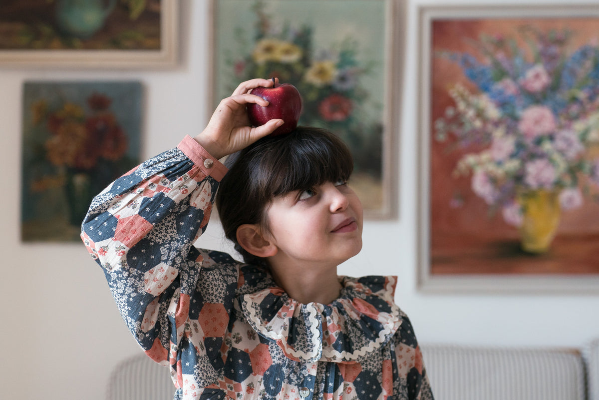 【予約】<Little Cotton Clothes> Olivia Dress Patchwork Floral