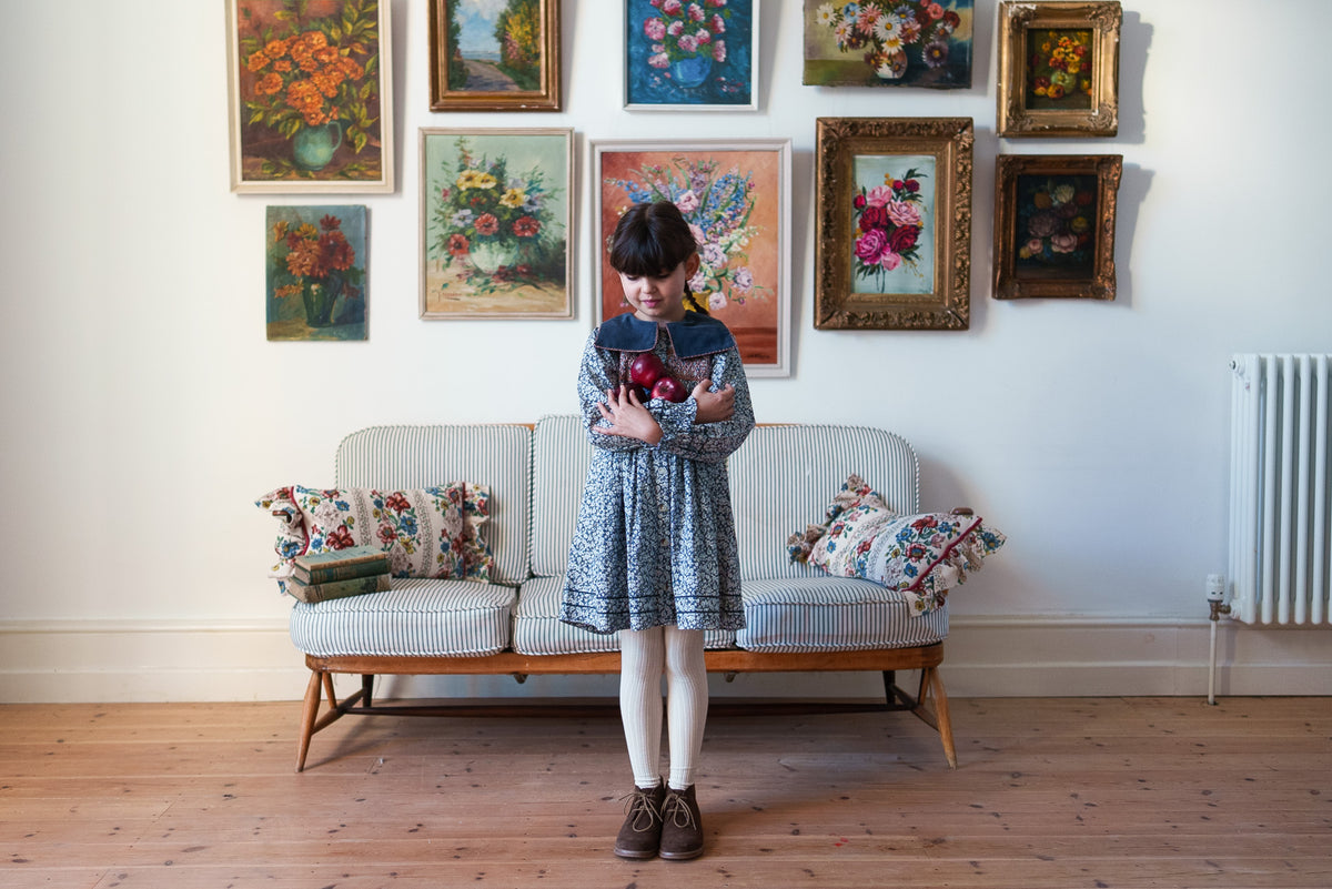 【予約】<Little Cotton Clothes> Elizabeth Dress Barley Floral