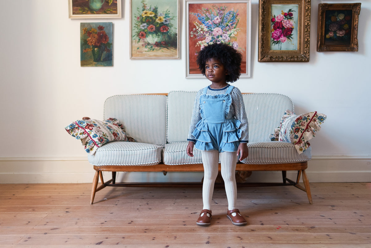 【予約】<Little Cotton Clothes> Pointelle Long Sleeve T-shirt Briar Floral