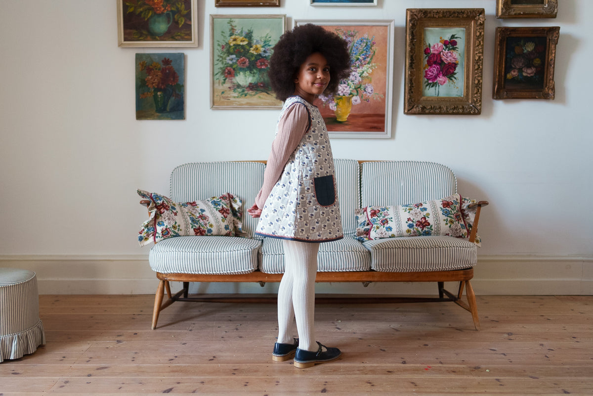 【予約】<Little Cotton Clothes> Pointelle Long Sleeve T-shirt Nougat