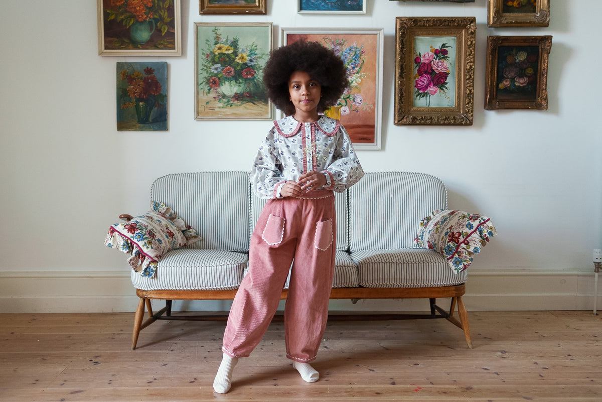 【予約】<Little Cotton Clothes> Helga blouse in Papier Floral
