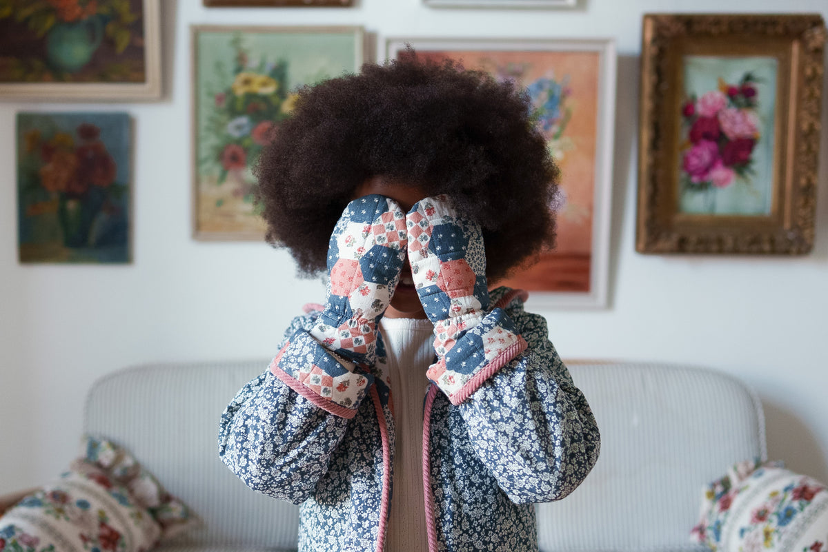 【予約】<Little Cotton Clothes> Jojo jacket Patchwork Floral