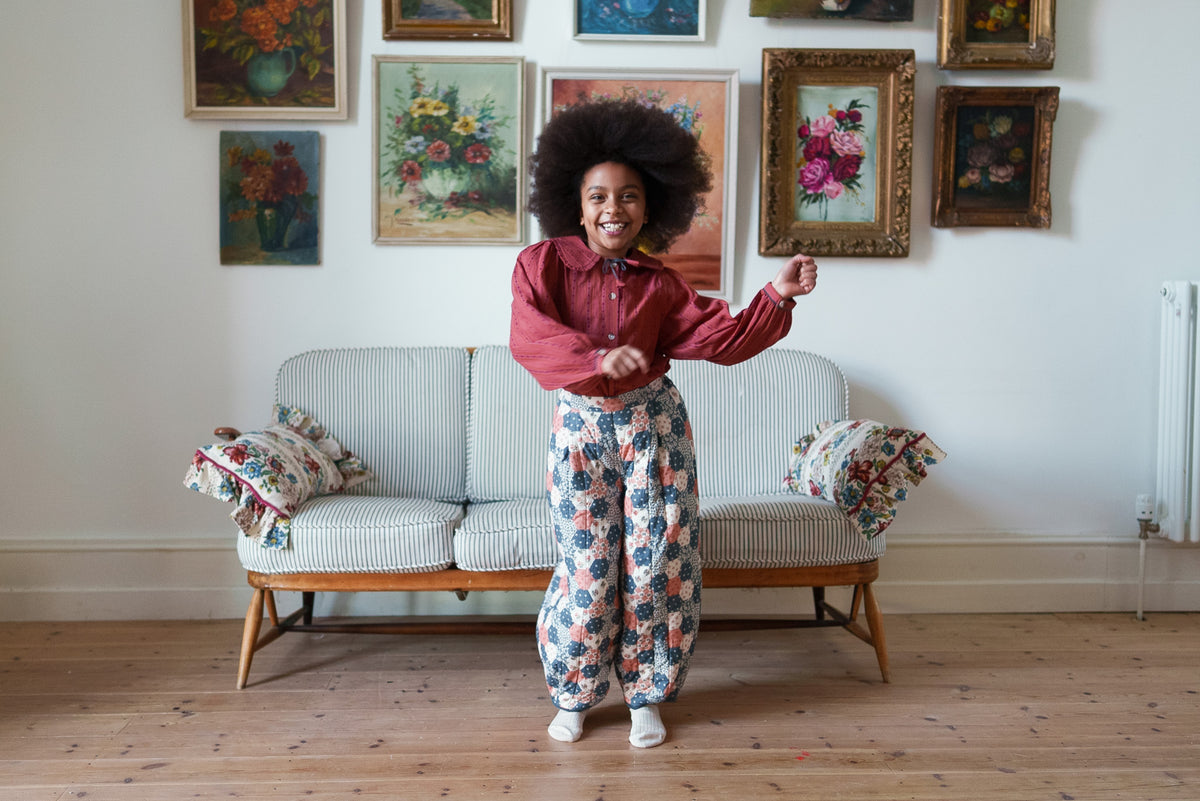 【予約】<Little Cotton Clothes> Helga blouse Trifle Stripe