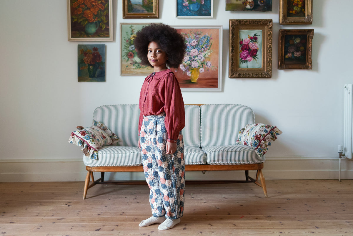 【予約】<Little Cotton Clothes> Helga blouse Trifle Stripe