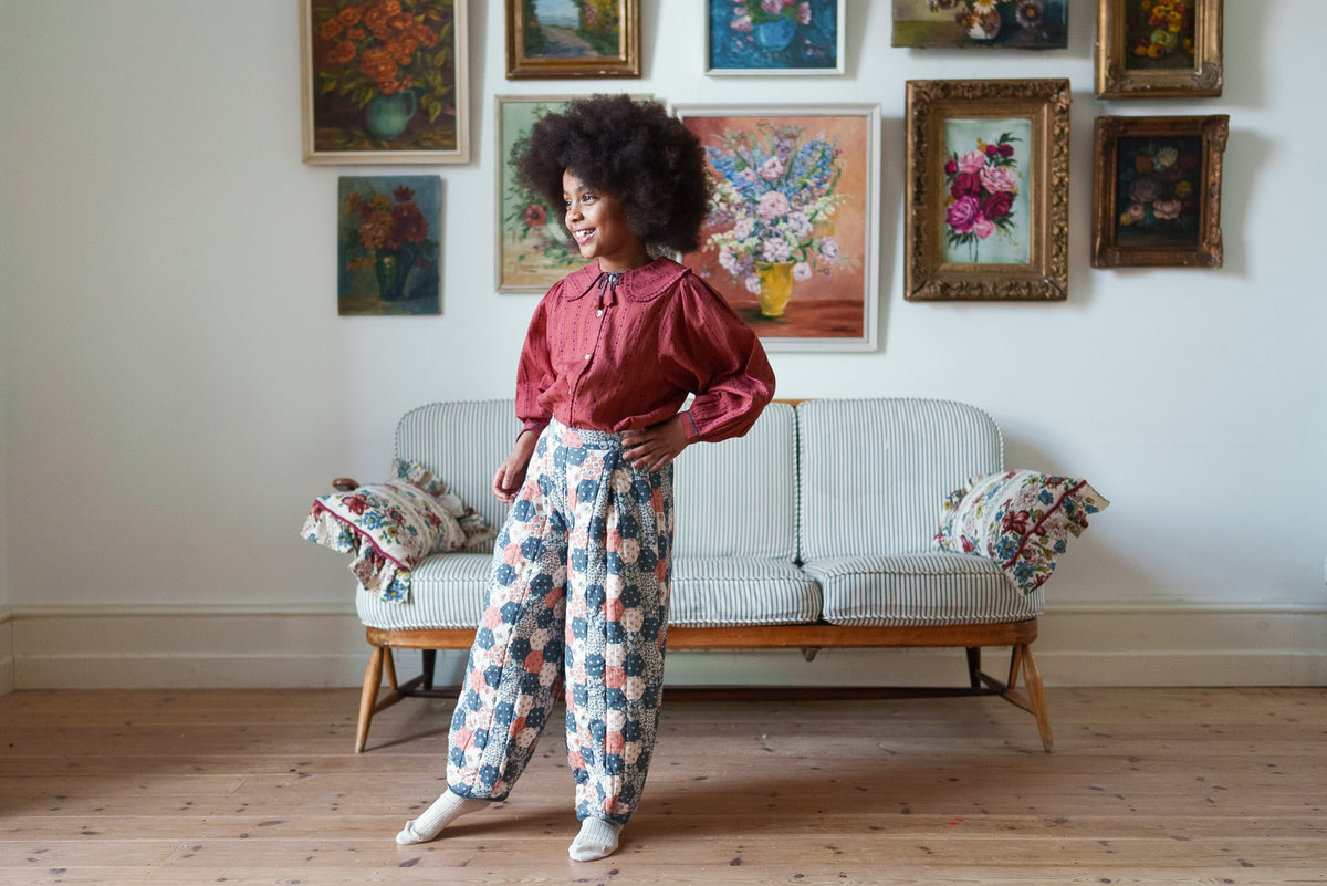 【予約】<Little Cotton Clothes> Helga blouse Trifle Stripe