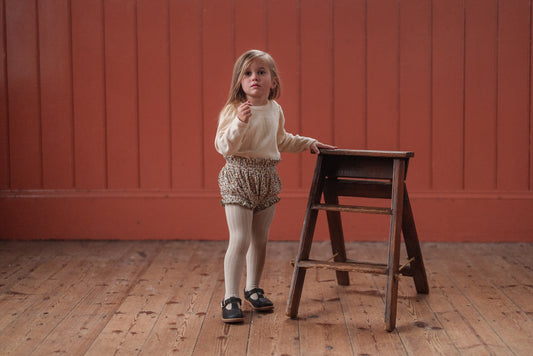 <Little Cotton Clothes> Organic Pointelle Didi Bloomers Prairie Floral　