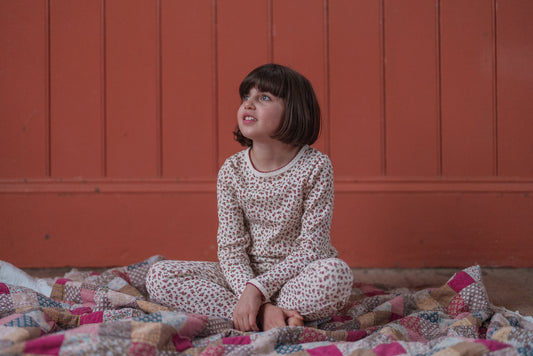 <Little Cotton Clothes>  Pointelle Pyjamas Posy Floral　