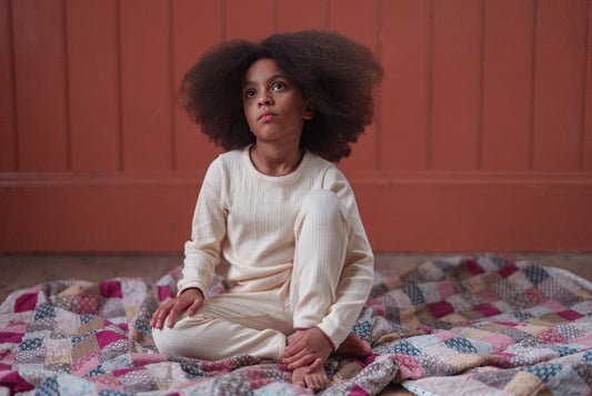 <Little Cotton Clothes> Pointelle Pyjamas Buttermilk　