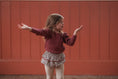 갤러리 뷰어로 이미지로드, 【予約】<Little Cotton Clothes> Organic Pointelle T-shirt Redcurrant

