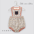 Gallery viewerに画像を読み込む, 【予約】<Little Cotton Clothes> Quilted Dhalia Romper Papier
