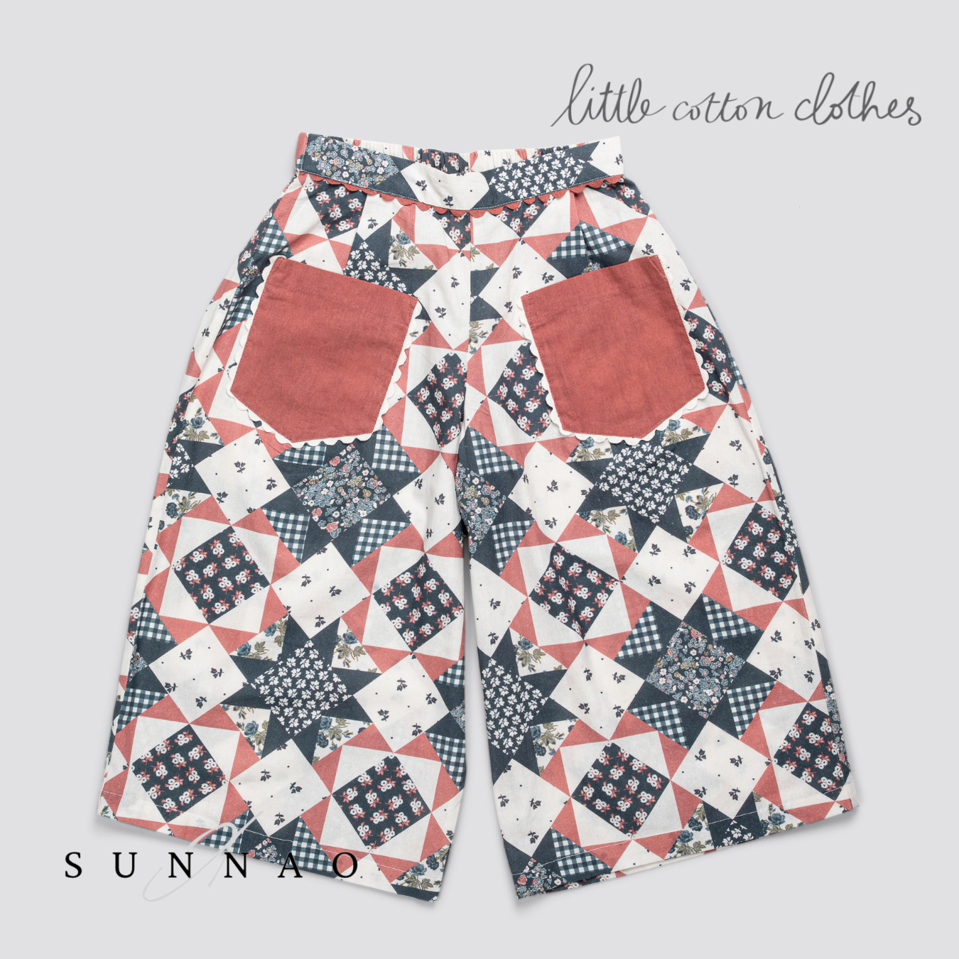 <Little Cotton Clothes> Molly Trousers Patchwork Floral　