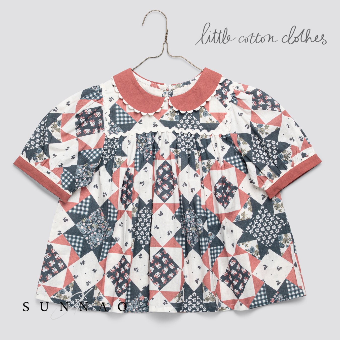 <Little Cotton Clothes> Juno Blouse Patchwork Floral　