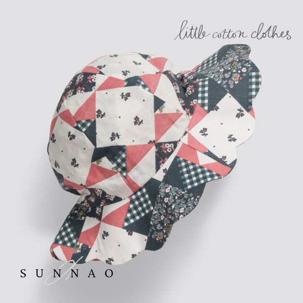 <Little Cotton Clothes> Scalloped Hat Patchwork Floral　