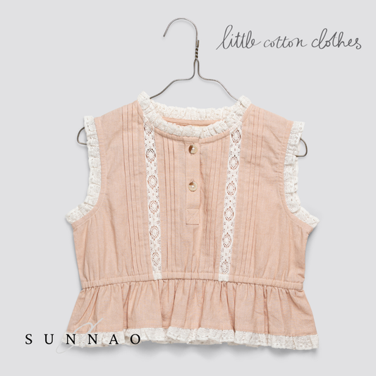 <Little Cotton Clothes> Fay blouse in powder　