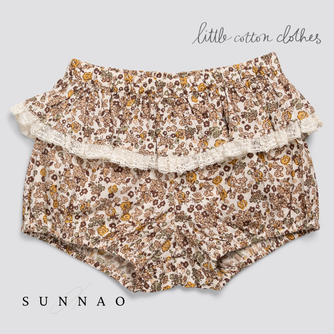 <Little Cotton Clothes> Frilly Bloomers Yarrow Floral　