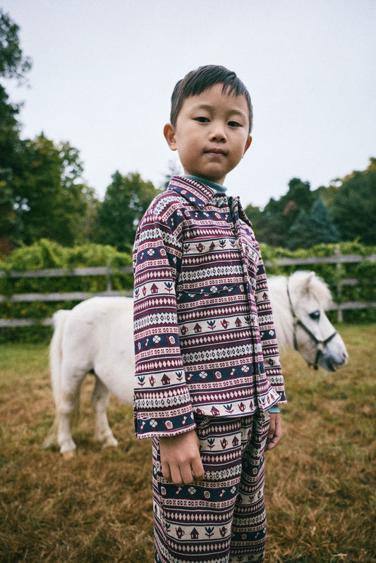 <Misha&Puff>Director's Jacket - Fig Dacha Stripe（2-8Y）