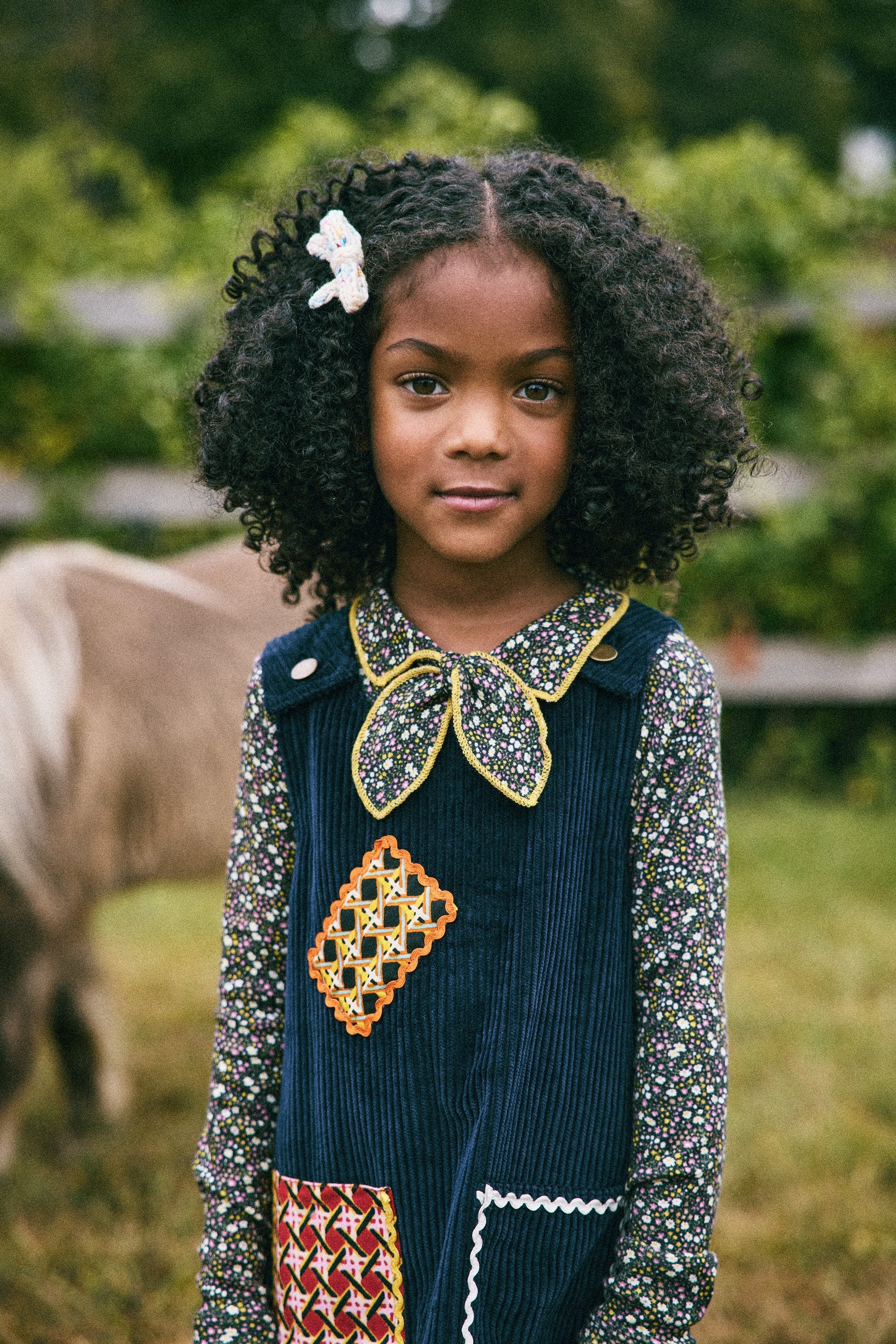 <Misha&Puff>Corduroy Patchwork Freda Dress（2-8Y）