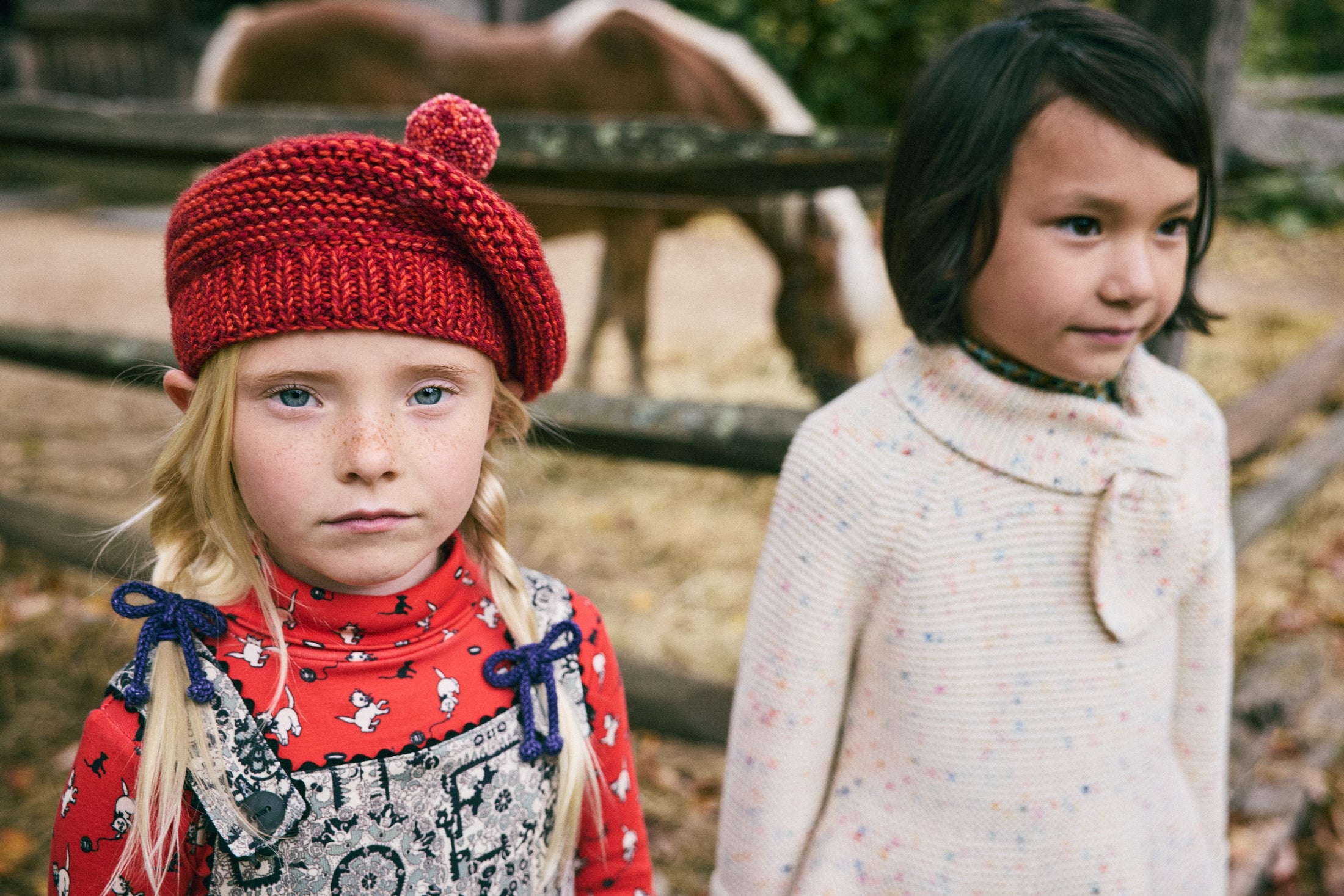 <Misha&Puff>Marl Beret - Red Flame／Berry Marl（2-8Y）