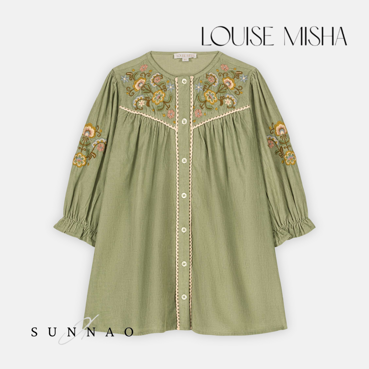 <Louise Misha> DRESS FLORIANE - ALMOND