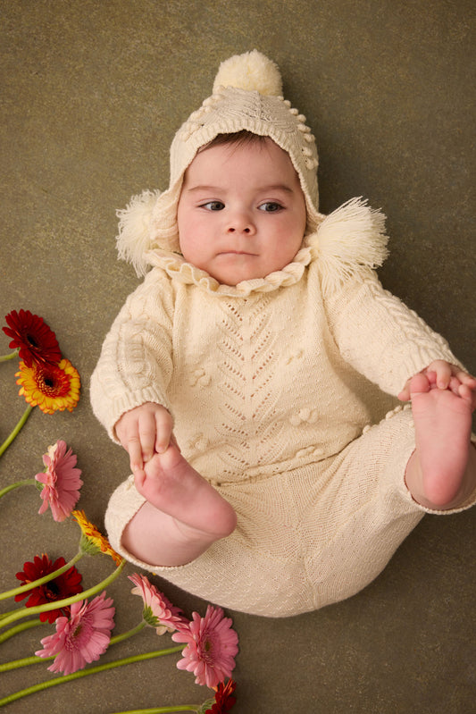 <Louise Misha> BEANIE ISOLINA - CREAM