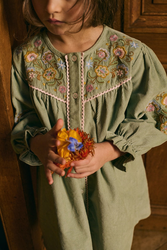 <Louise Misha> DRESS FLORIANE - ALMOND