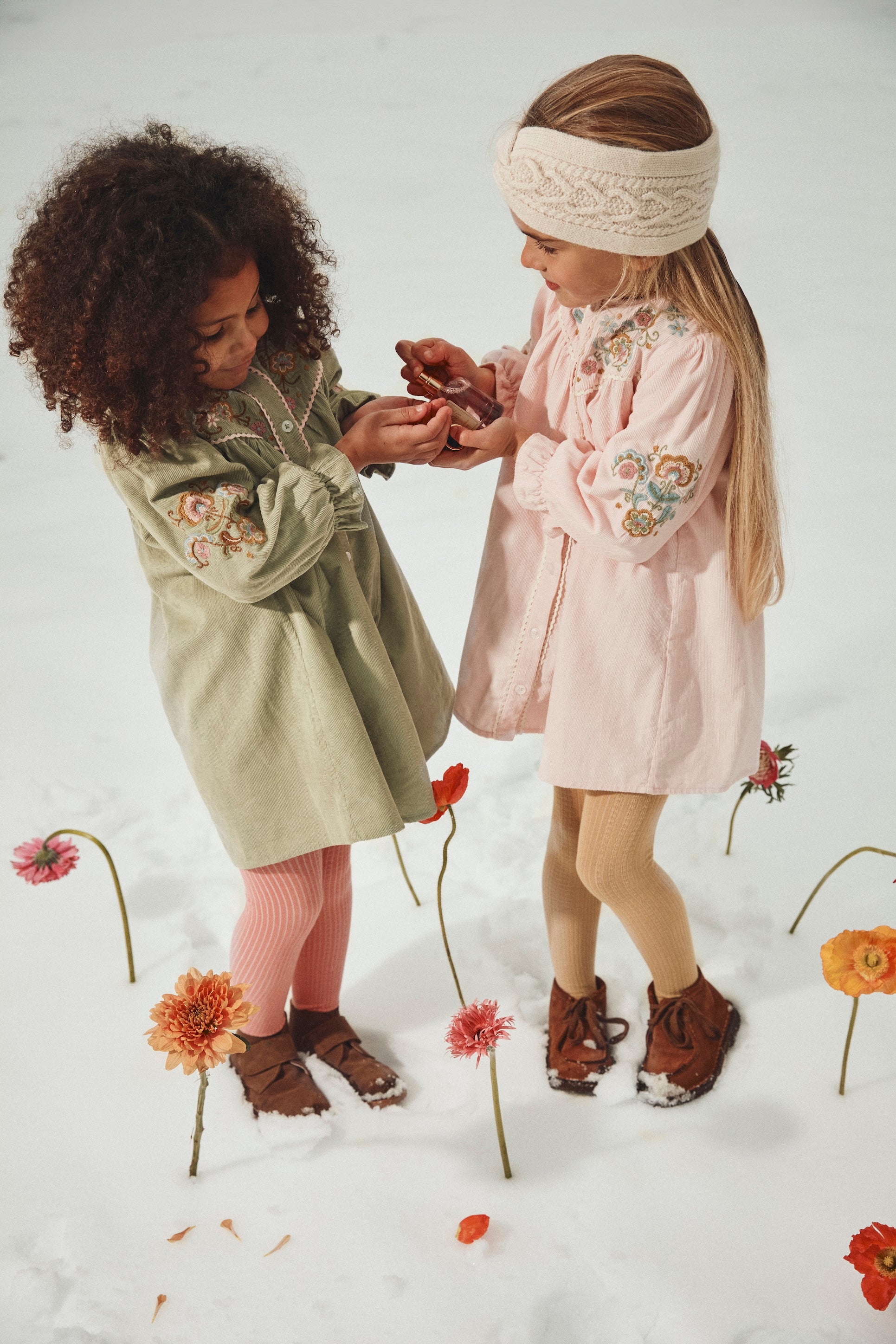 <Louise Misha> DRESS FLORIANE - ALMOND