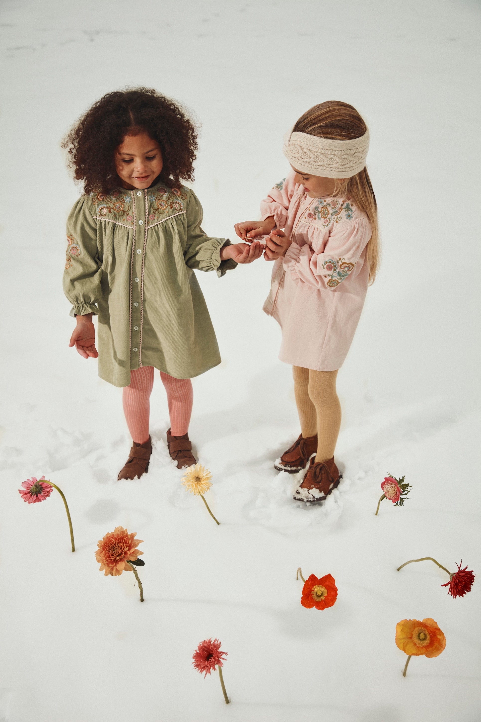 <Louise Misha> DRESS FLORIANE - ALMOND