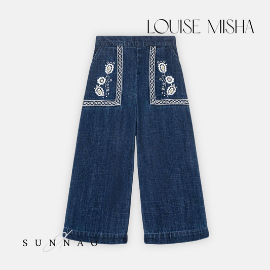 <Louise Misha> PANTS FLOFI - STONE BLUE