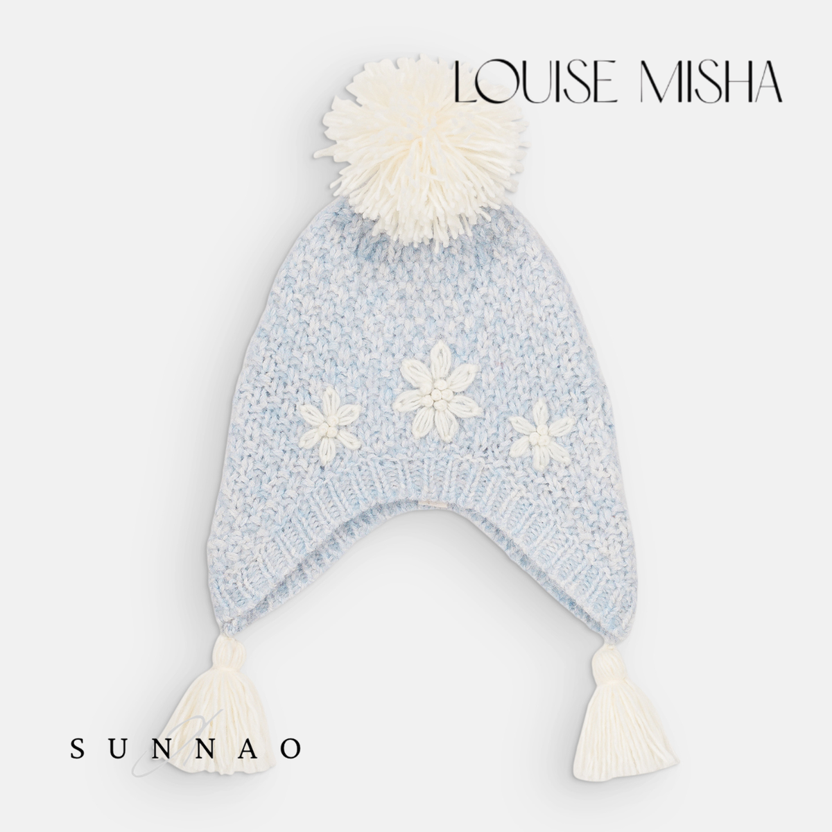 <Louise Misha> BEANIE ISOLINA - CLOUD