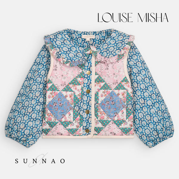 <Louise Misha> JACKET AGARA - NAVY SNOWFALL PATCH