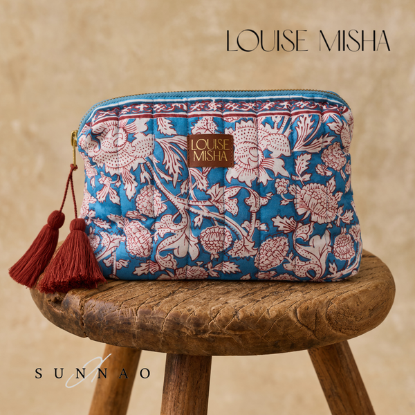 <Louise Misha> POUCH TEIKI - BLUE MOUNTAIN AVENS